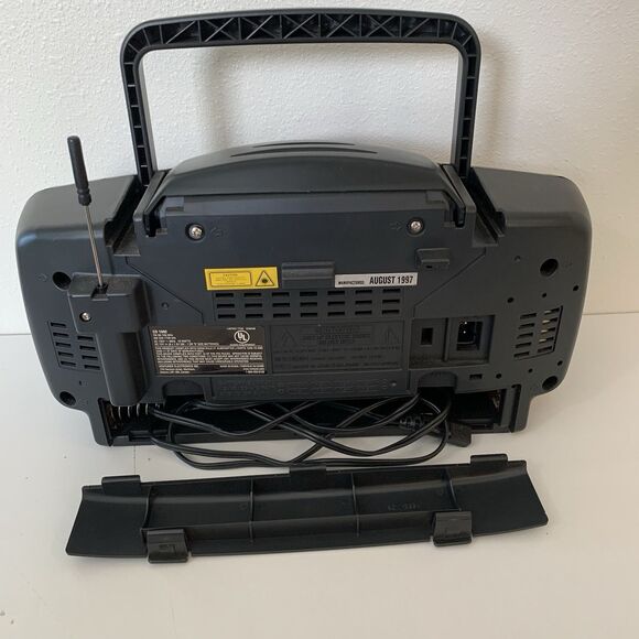 Vintage Audiovox CD 1892 Radio CD Player Cassette Tape Player Mfg 1997 Works - Picture 5 of 12